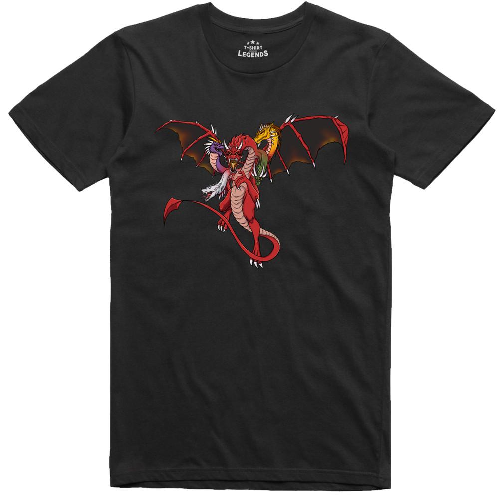 

Tiamat Dragon T Shirt Mens Monster Role Playing Retro Regular Fit Tee 4XL