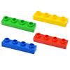 10Pcs Big Size Building Blocks 1x4 Dots Bulk Thin Figures Bricks Educational Creative Large Size Model Toys Compatible Duploes