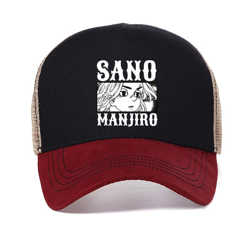 Hot Japanese Anime Tokyo Revengers Men hat Chifuyu Matsuno Graphic baseball cap Anime Unisex Summer Mesh vent caps