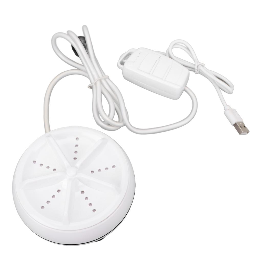 Ultraschallwaschmaschine USB Tragbare Turbinenreinigung 4 Stufen Fernbedienung Weiß