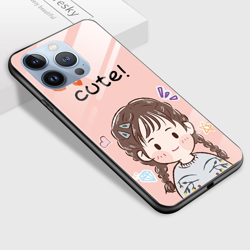 Tempered Glass Phone Case For Samsung A12 A16 A32 A53 S20FE S23 S25 Honor20 X6A 90Lite 9X Huawei Y9Prime2019 P30Lite Soft Edge Shockproof Smooth Shell