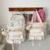 Schoolbag college style schoolbag for girls junior high school students cute Korean version large capacity backpack lightweight high school students 