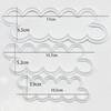 3 pcs. Plastic Cake With Rose Flower Cream Liqueur Sugarcraft Casting Mold Decoration