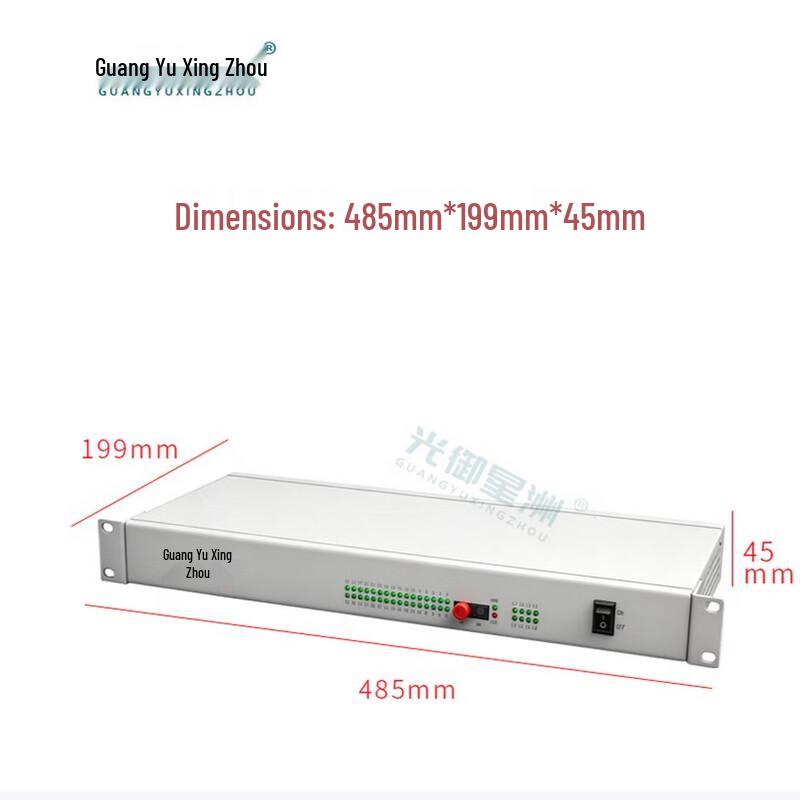 GY-16P8FE 16-Channel Phone & 8-Port Ethernet Optical Transceiver