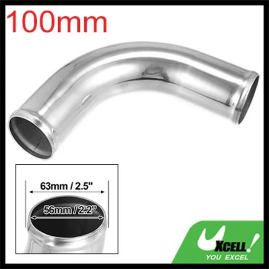 Uxcell Bend Elbow Tube Aluminum Alloy Car Univesral 25/38/45/51/63/76/89/102mm OD 100mm Length 90/180 Ddgree Air Intake Tube