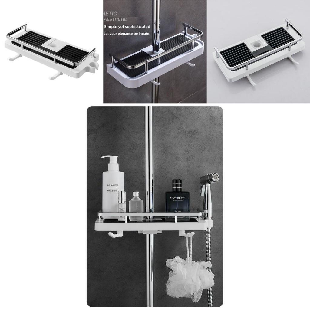 Included Bathroom Shower Shelf With For Easy Storage In Home Bathrooms