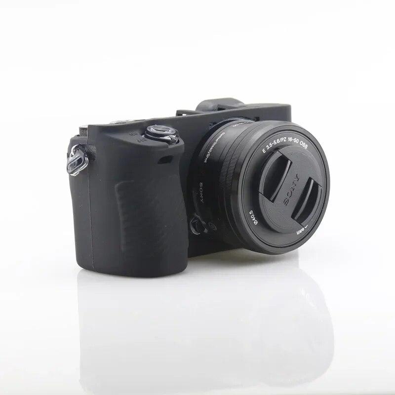 Noua husa din silicon moale pentru aparatul foto Geanta de protectie moale Protector de piele din cauciuc armura pentru camera Sony Alpha A6500