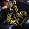 Custom Name Bendy and the Ink Machine Theme Printed Blanket - Perfect for Couch, Bed, Travel & Outdoor Use | Machine Washable, Cozy & Durable.
