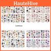 Water Transfer Halloween Cartoon Tattoos Glow-in-the-dark Party Decorations