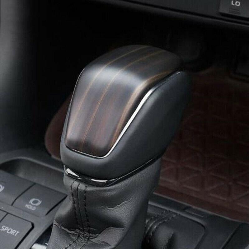 Peach Wood Grain Car Inner Gear Shift Knob Cover Trim For Toyota RAV4 2019-2023