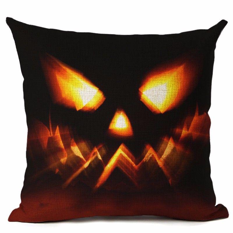 

Cotton 18 Halloween Linen Throw Pillow Case Cushion Cover Party Home Sofa Decor 25