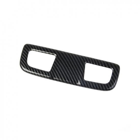 Carbon Fiber Style Rear Roof Reading Light Lamp  Trim for Chevrolet Silverado