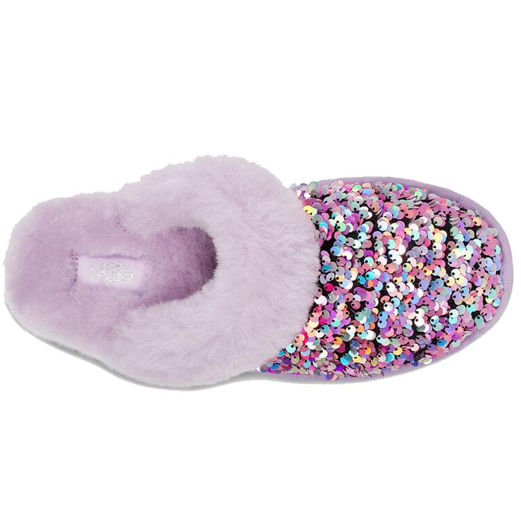 UGG Scuffette II Stellar Pailletten Stilvolle Sandale Damen Hellviolett 1112304-LFST