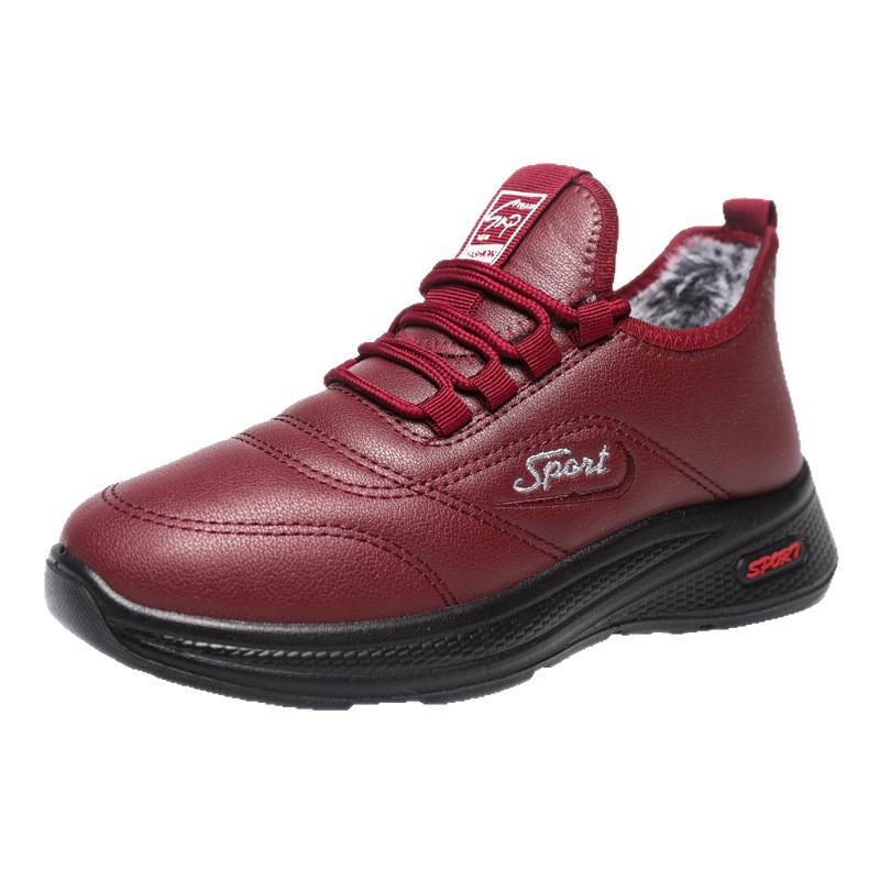 Unisex Warme Leder Baumwolle Rutschfeste Leichte Freizeitschuhe