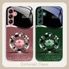 Circle Lotus Golden Dot For Samsung A 20 30 22 23 24 25 26 31 32 33 34 35 42 50 51 52 53 54 55 56 70 71 72 73 glass phone case
