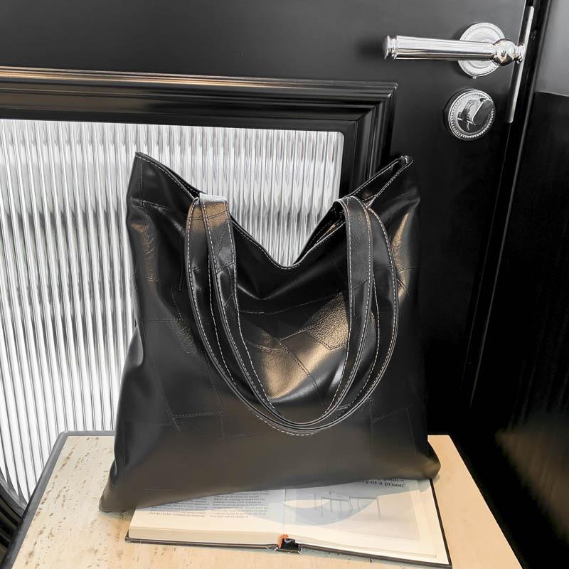 Stylish Large Capacity Women's Tote Bag 2024 New Fashion Casual Trendy Pu Shoulder Bag