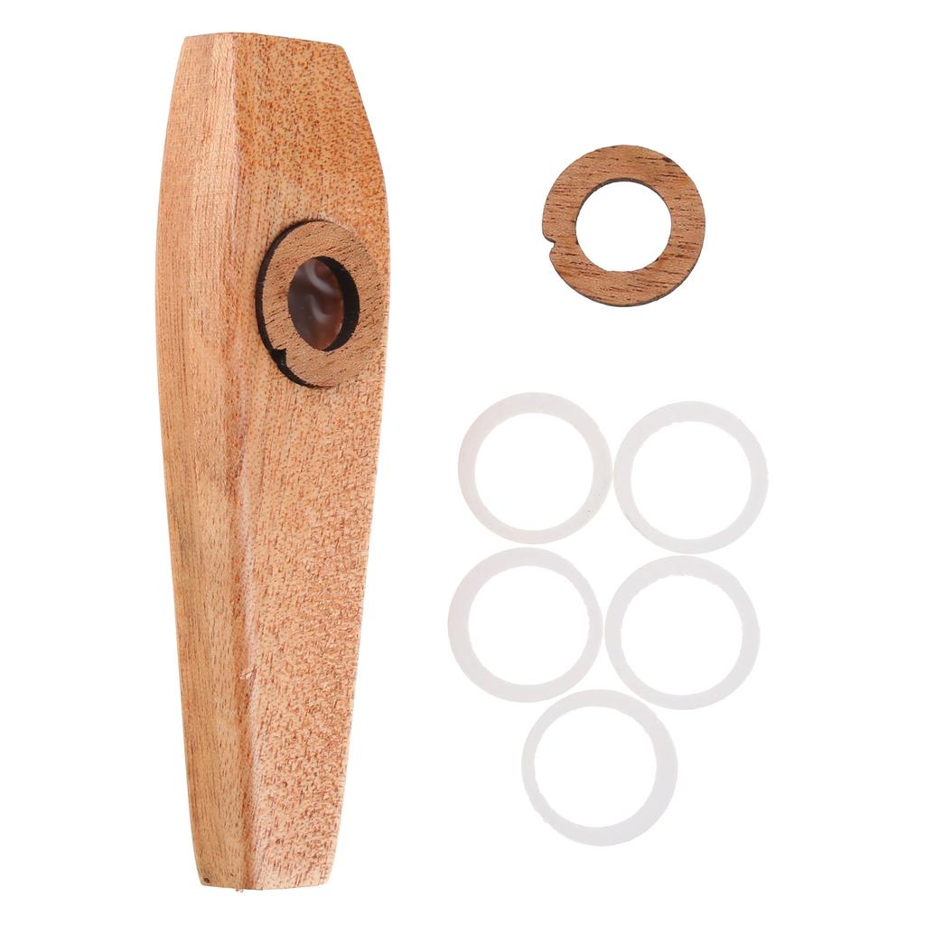 Mini Wooden Kazoo With Kazoo Films Guitar Ukulele Accompaniment Orff Instruments Flute Harmonicas For Music Lovers