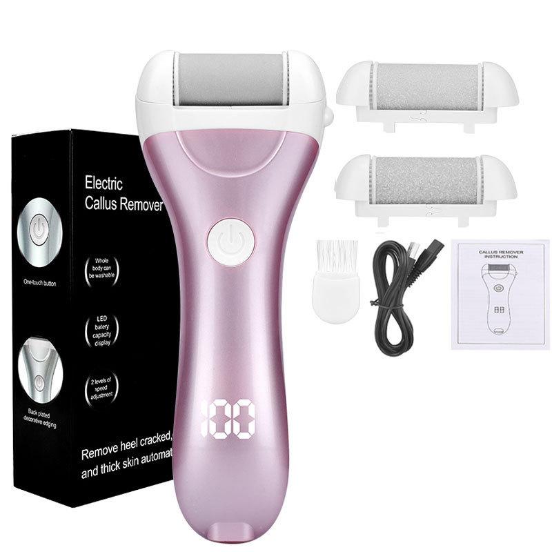 Electric Foot Callus Remover with 2 Grinding Heads for Foot Care, Remove Dead, Cracked Skin