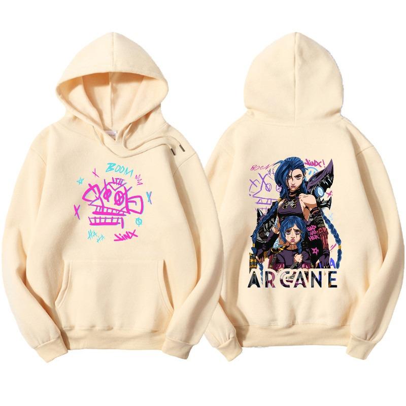 Arcane Graphic Zipper Hoody Men Women Brand Hoody Clothes Vintage Fashion New Casual Unisex Long Sleeve Pullovers