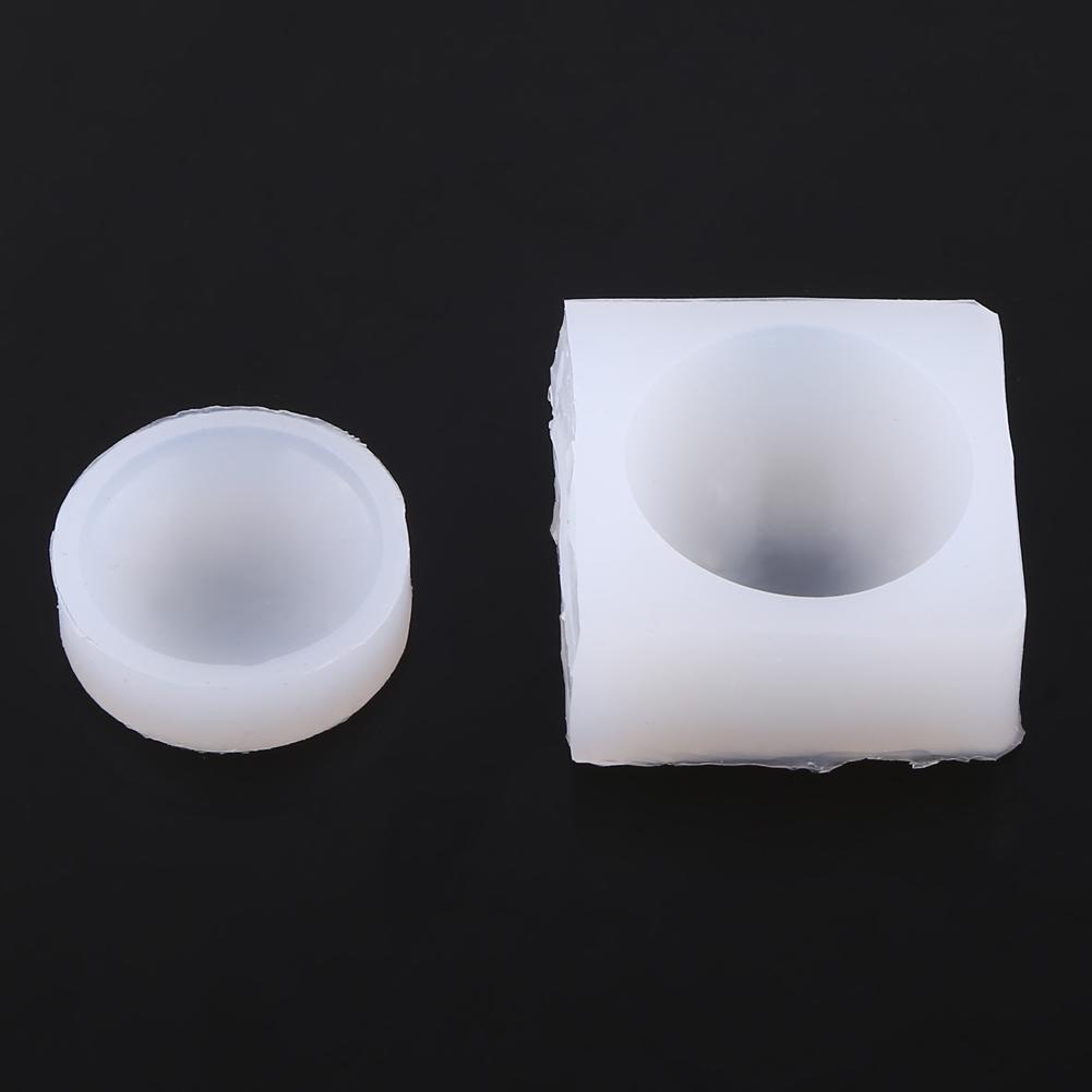5pcs Round Silicone Molds,   Epoxy Resin Jewelry Making Molds, Half Round Cabochon Silicone Mold Set for Crafting Various Shapes and Sizes
