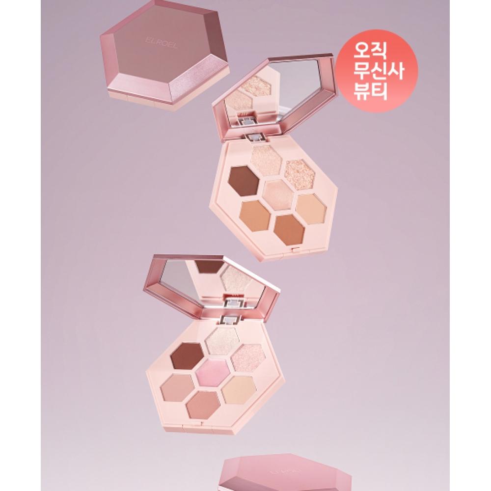 Elroel Bearie Mood Shadow Palette No. 2 pale rose