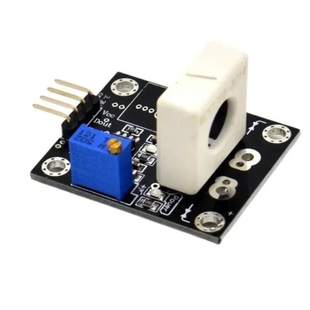 1PC Hall Effect Current Sensor Adjustable Overcurrent Threshold Accurate Overcurrent Detection And Protection Module Parts