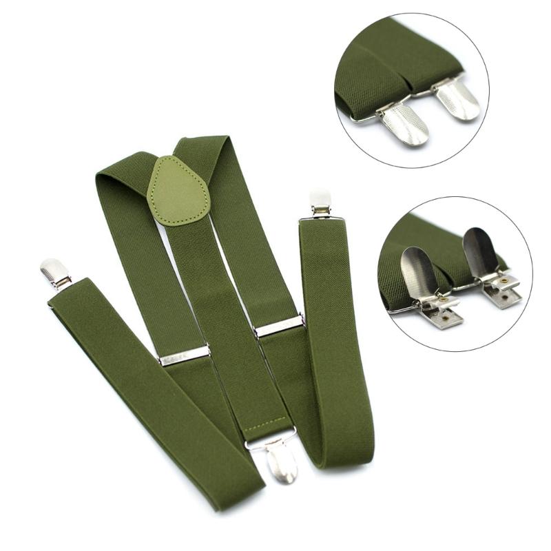 Bretelles réglables de 3,5 cm avec clips antidérapants Design rétro en Y Élastique extensible Pour hommes et femmes