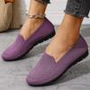 Women's  Knit Loafers Breathable Slip-on Soft Sole Casual Flats