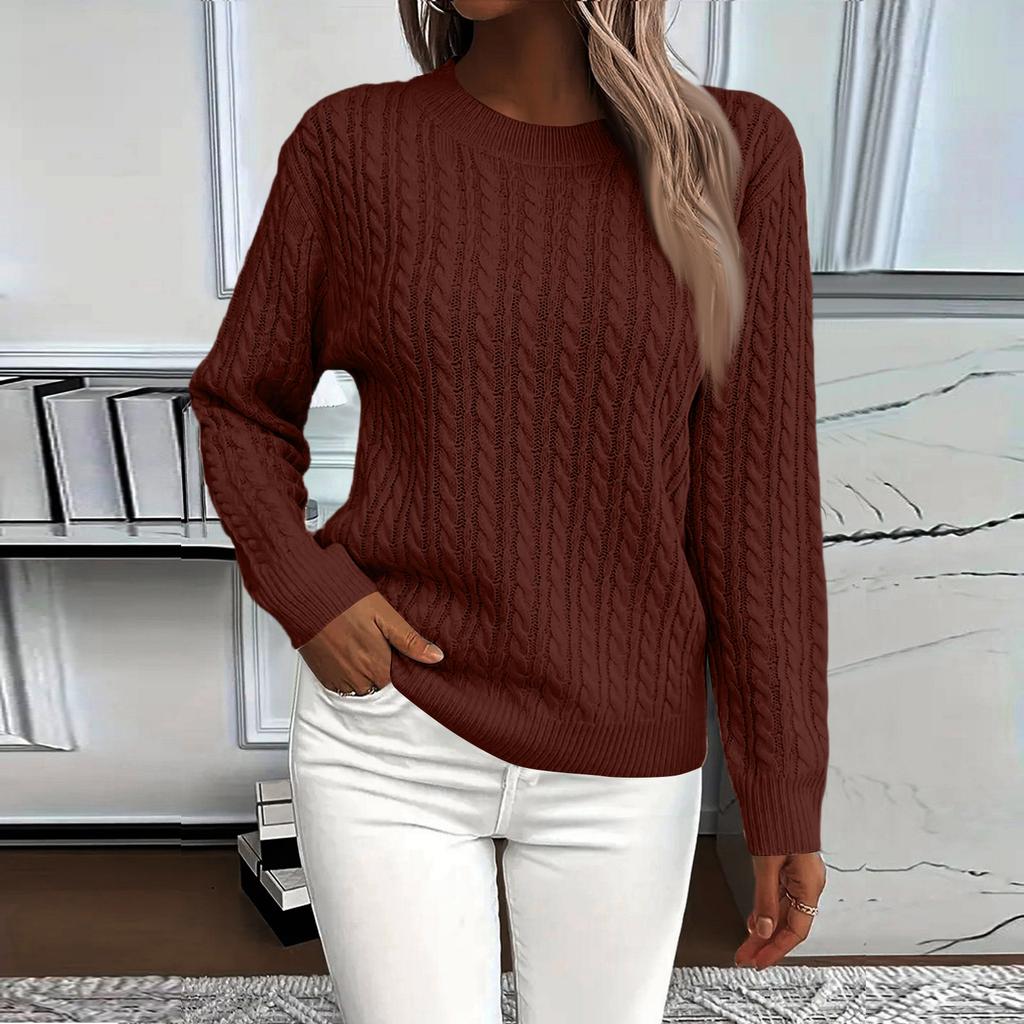 Womens Sweaters Long Sleeve Fall Soft Lightweight Knit Loose Sweater Tops