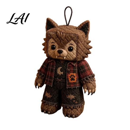 Handmade Christmas Tree Ornaments Halloween Rag Doll DIY Kit Patchwork Sewing Craft Set with Decorative Figure Kits Pre-Cut Fabrics Beginner-Friendly