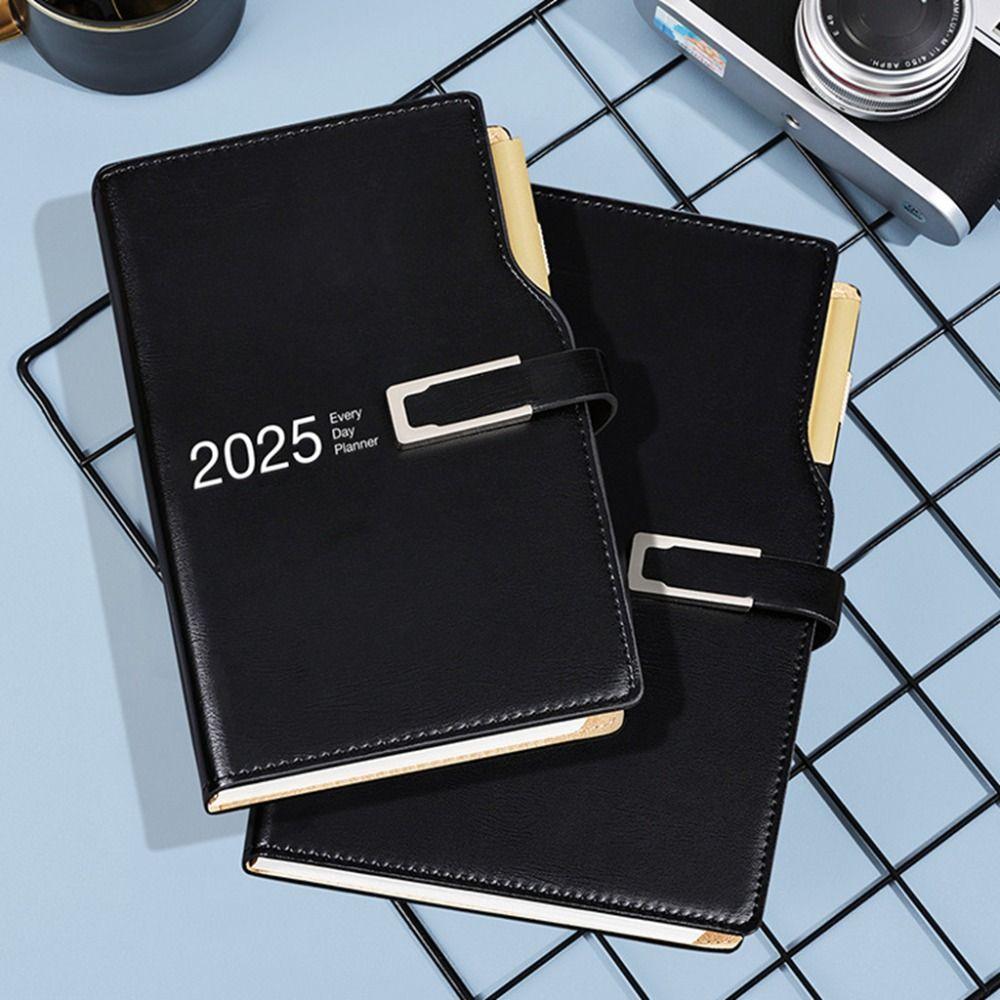 A5/A6 2025 Journal Notebooks Magnetic Buckle 365 Days Notepad 12 Months Planner Notebook  Student