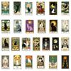 50 New Tarot Card Graffiti Cat Series Various Retro Style Decorative Waterproof Stickers