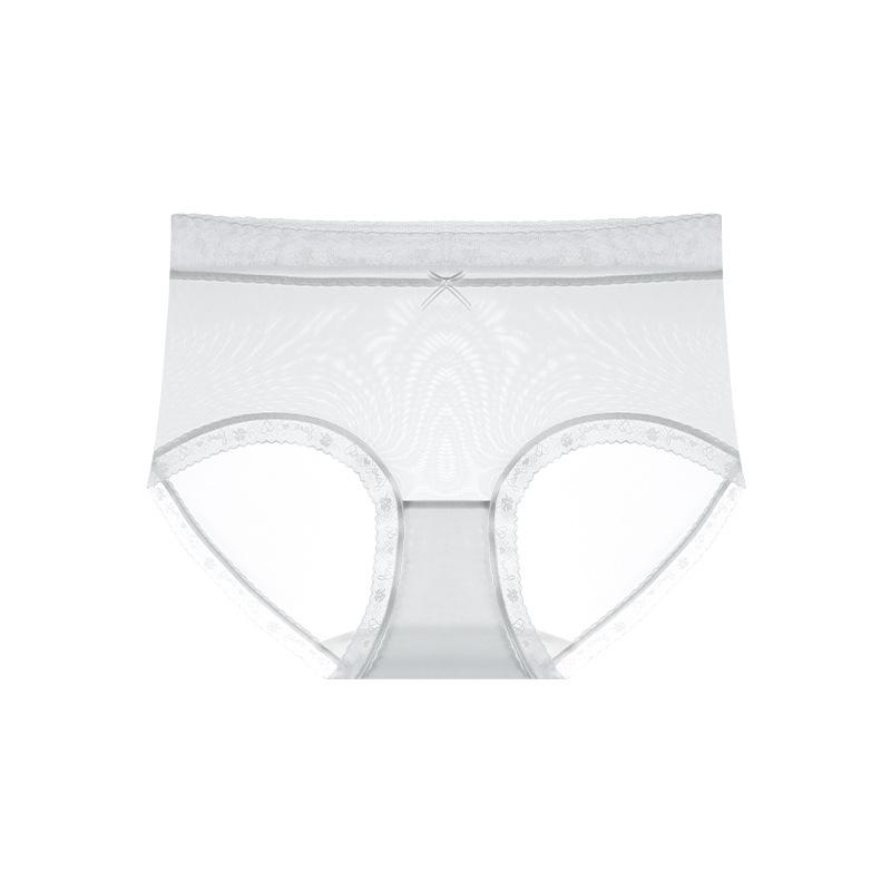 Female Summer Light and Thin New Ice Silk Antibacterial Breathable Comfortable No Trace in The Waist Triangle Briefs