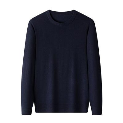 Cardigan Herren Einfarbig Dünner Strickpullover Frühling und Herbst Neu Herren Rundhals Pullover Langärmeliges Unterhemd