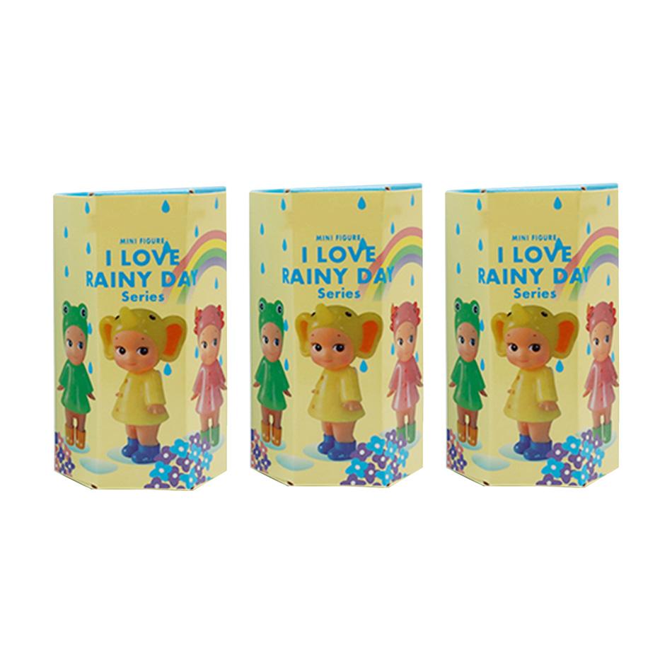 I Love Rainy Day Series Mini Blind Box Model Cute Cartoon Doll Collectible Toy For Desktop Decoration Gift Durable