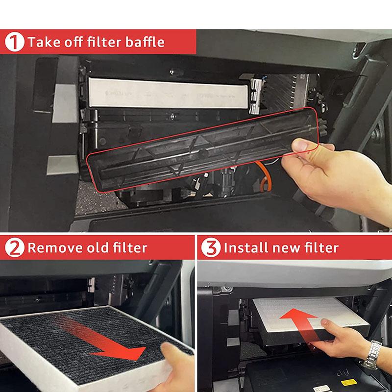 Rhyming Black Car Air Filter Replacement Interior Accessories Includes Activated Carbon Fit For Ford Bronco  -