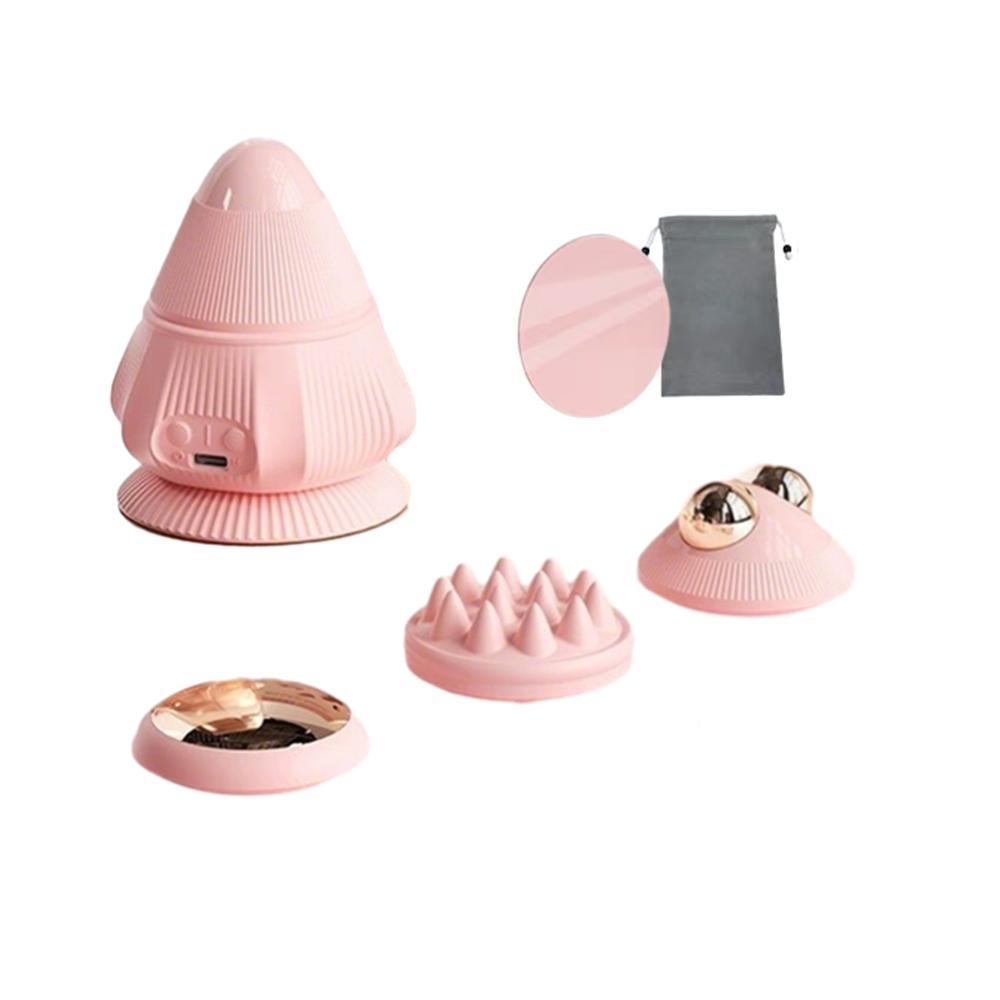 4-in-1 Multifunction Electric Body Massage Ball Vibration Fascia Ball Neck Back Waist Head Massager Muscle Relaxation Masajeador