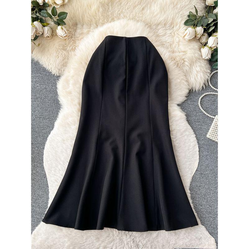 Fashion Business Simple High Waist Sheath Fishtail Skirt