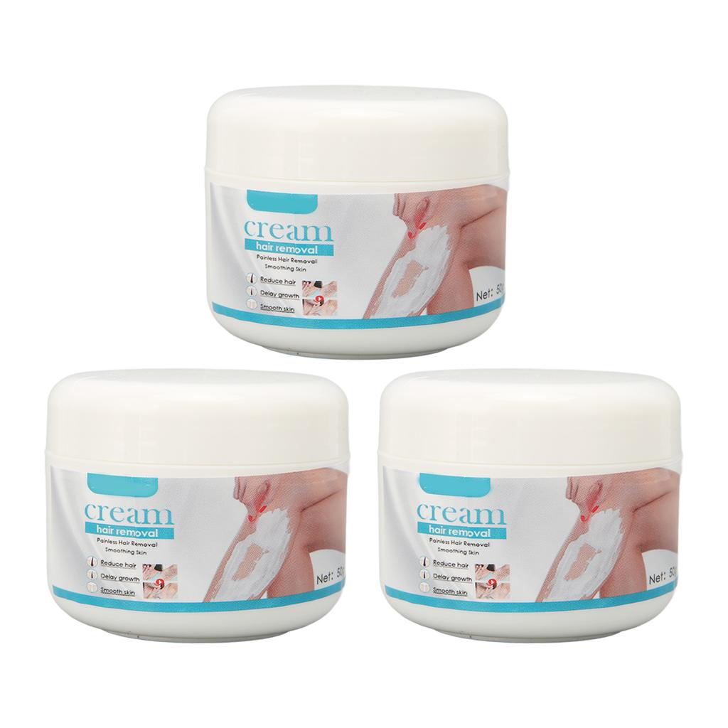 3 Boxes Hair Removal Depilatory Cream Mild Painless Smoothing Skin for Face Arms Legs Back Underarms Bikini Line