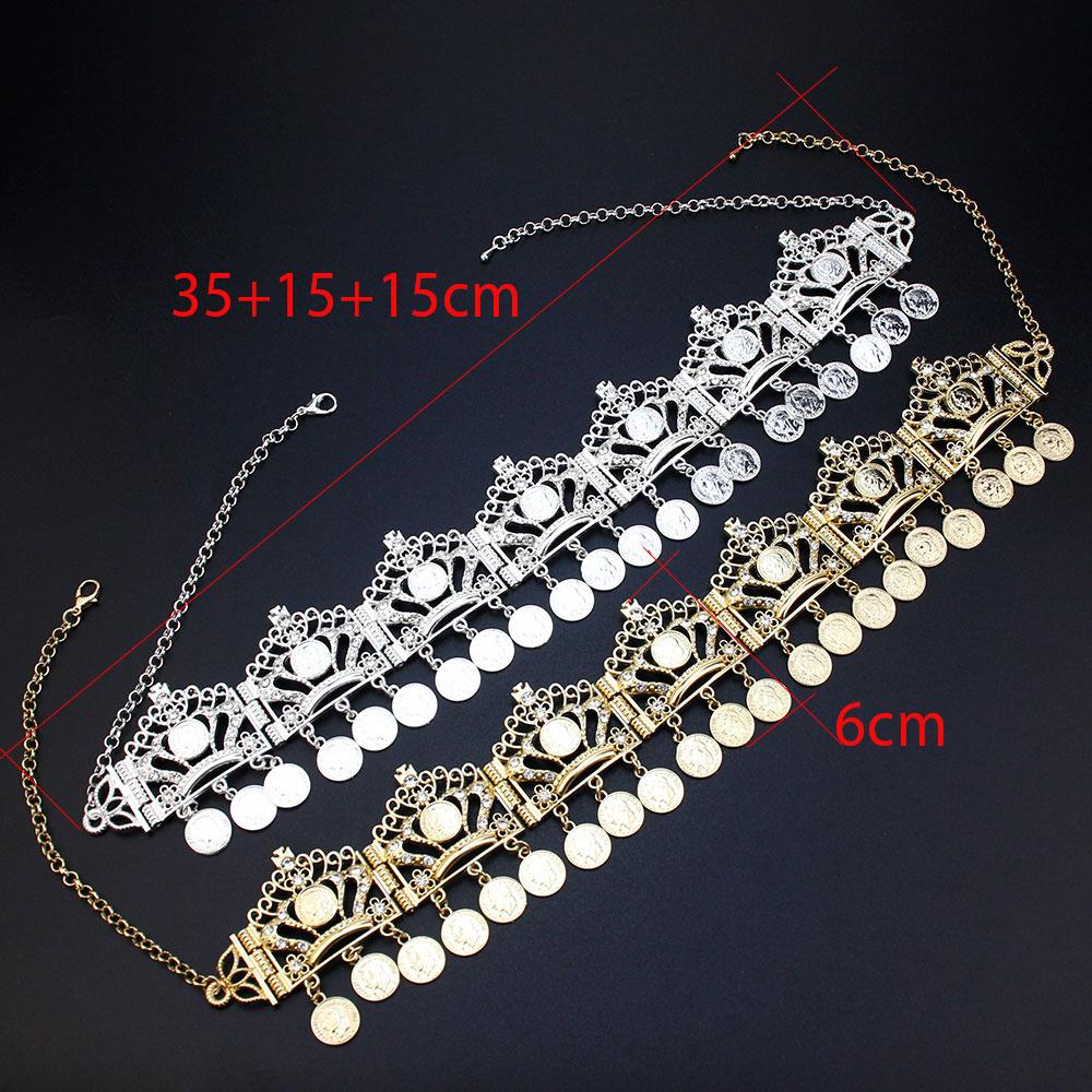 Catena da fronte color oro catena per capelli fascia monete Napoleone nappa accessorio per capelli gioiello sposa regalo