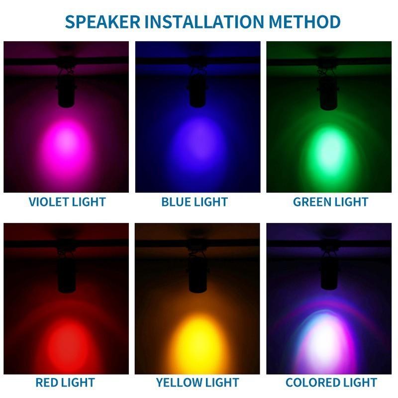 Color Lamp Spotlight Track Light Atmosphere Accent Lighting Led Colorful Clothing Shop Commercial Bar Background Lamp