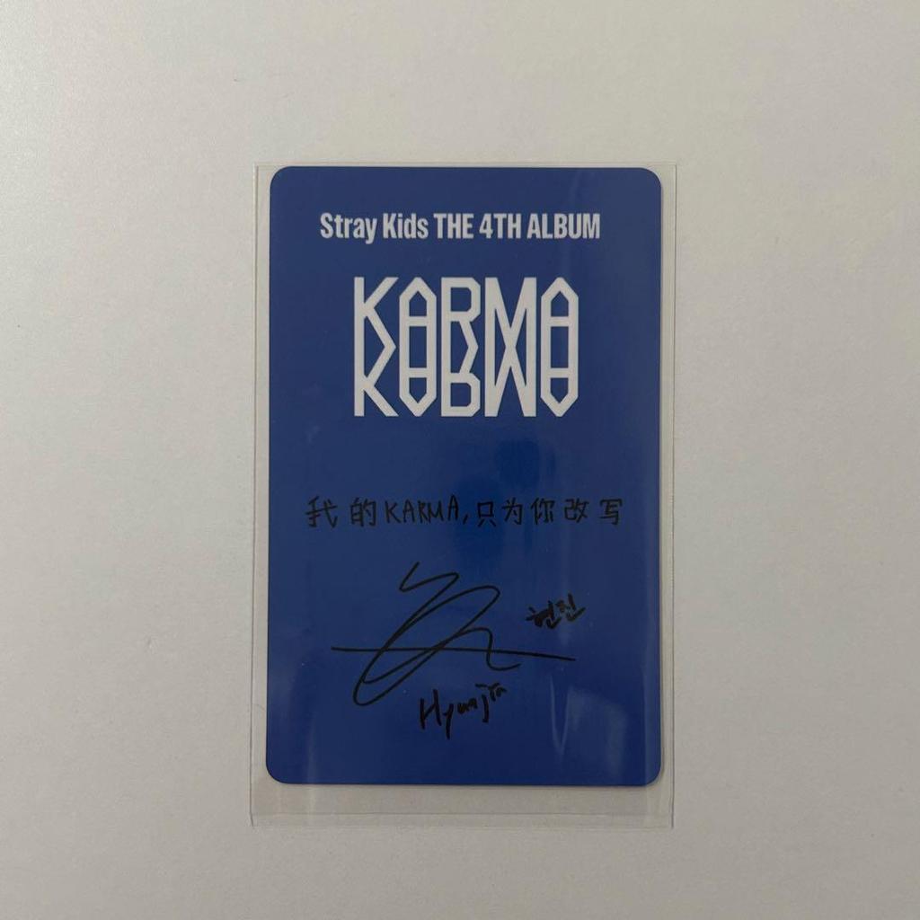[USED] StrayKids KARMA Kms Trading Card Hyunjin