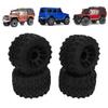 4pcs RC Monster Truck Tires Black Rubber Plastic 12mm Hex RC Accessories for Redcat for HPI for HSP for 1/10
