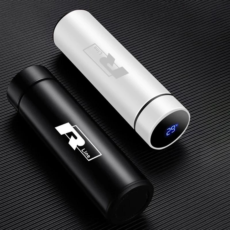 2025 Hot Stainless Thermos Bottle LED Intelligent Temperature Measurement For Volkswagen Rline T-Cross Arteon Jetta Caddy Sciroc