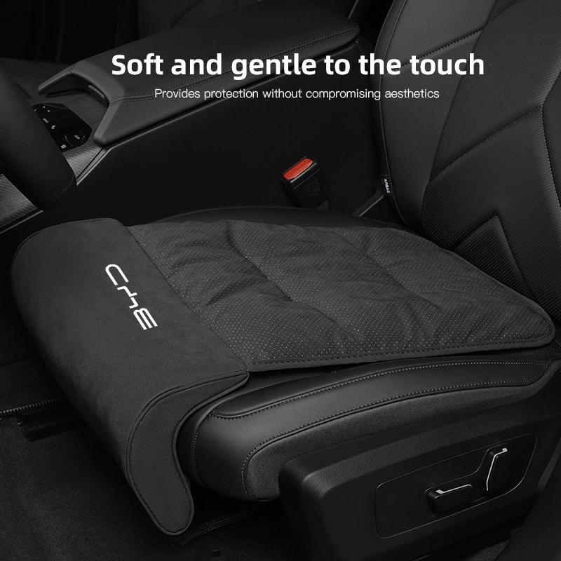 Suede Fabric Car Seat Extension Leg Rest Cushion Auto Extender Cushion For BYD Qin Tang U8 F3 E6 Atto3 Yuan Plus Song Max F0 G3