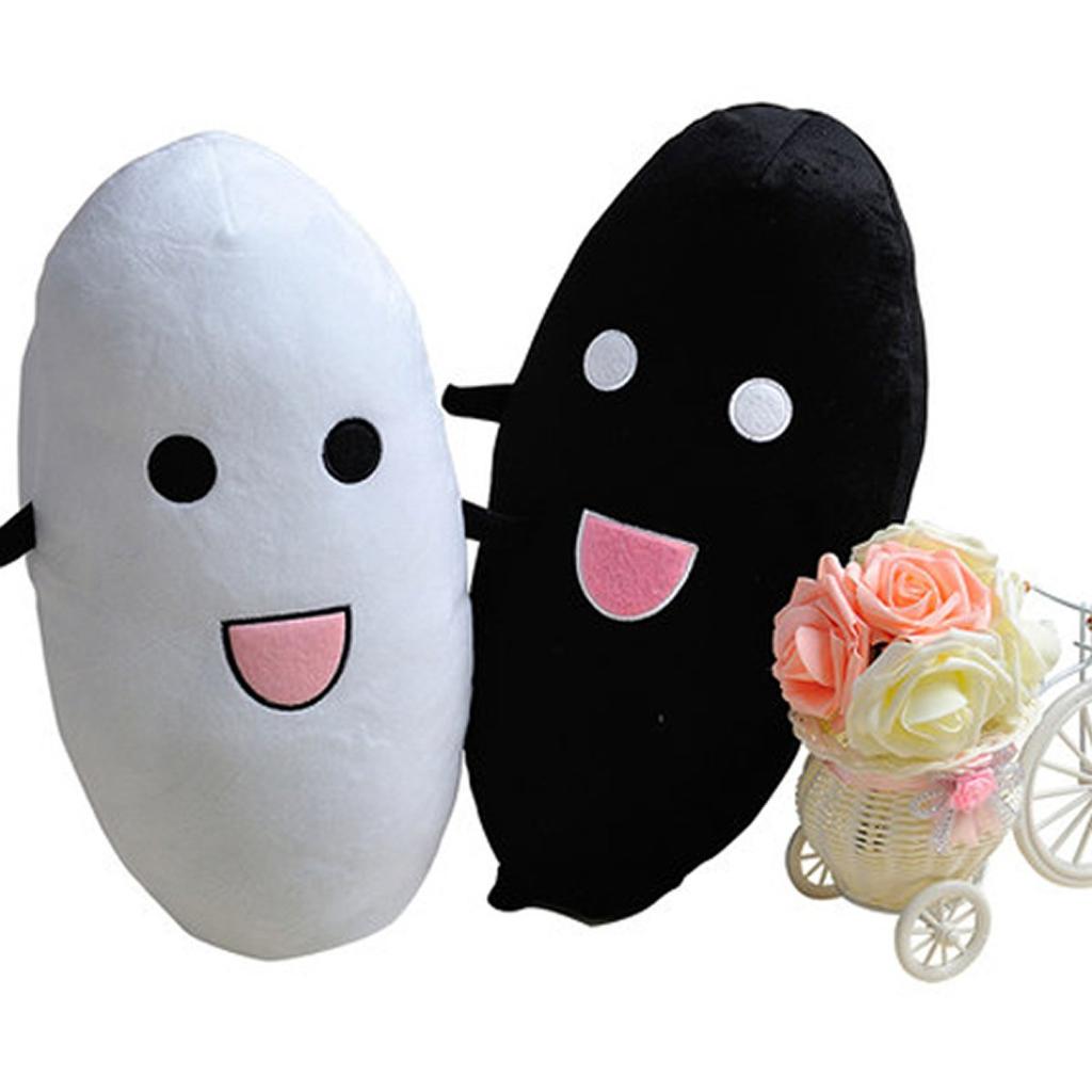 ZooooM White Rice and Black Rice Cushion Pillow Doll Gift Plush Pillow (Black Rice 70cm) ZM-MAIMAI-BK-70