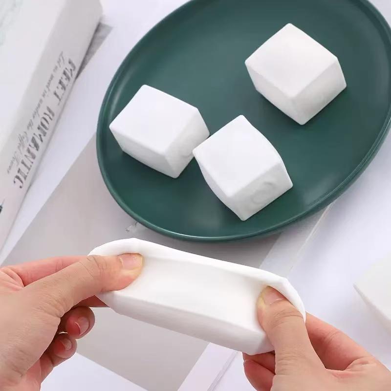 Cute Tofu Stress Balls Sensory Toys Stress Relief Fidget Toys Squishy Dough Ball Gifts For Best Gift