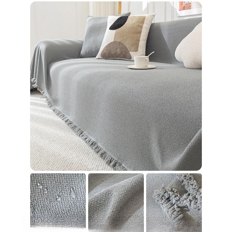 Cream Style Plush Sofa Cover Towel Autumn and Winter Non-Slip Sofa Cover All-Inclusive High-Grade Anti-Scratching Cushion Blanket