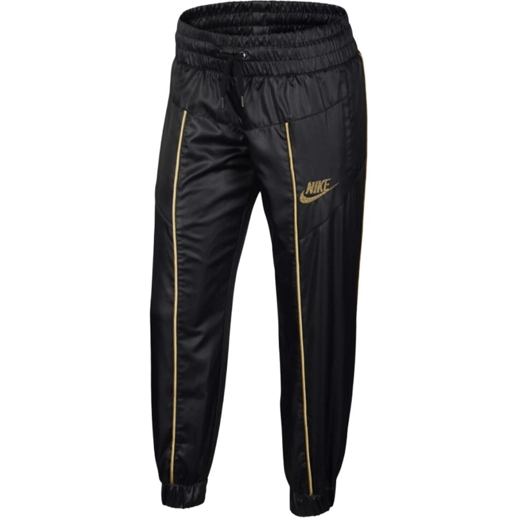 

Nike Kids Полосатые вышитые джоггеры Детские брюки Низ Черный BV2751-010 L