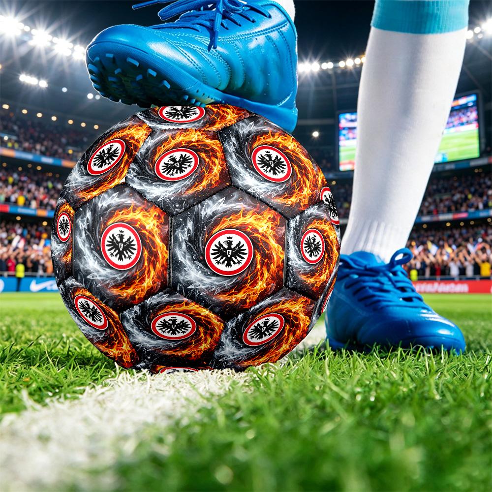 Eintracht Frankfurt FootballPrinted Size 5 Soccer Brt Football, Anti Slip Adult Match Football Souvenir for Football Fans
